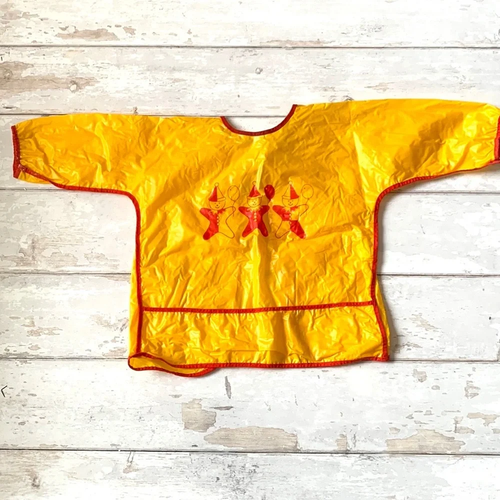 Baby Toddler Smocked Bib Long Sleeve Full Coverage Bib Fits Baby to 3 years
